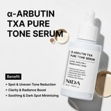 Siero tono puro NIDA α-Arbutina TXA