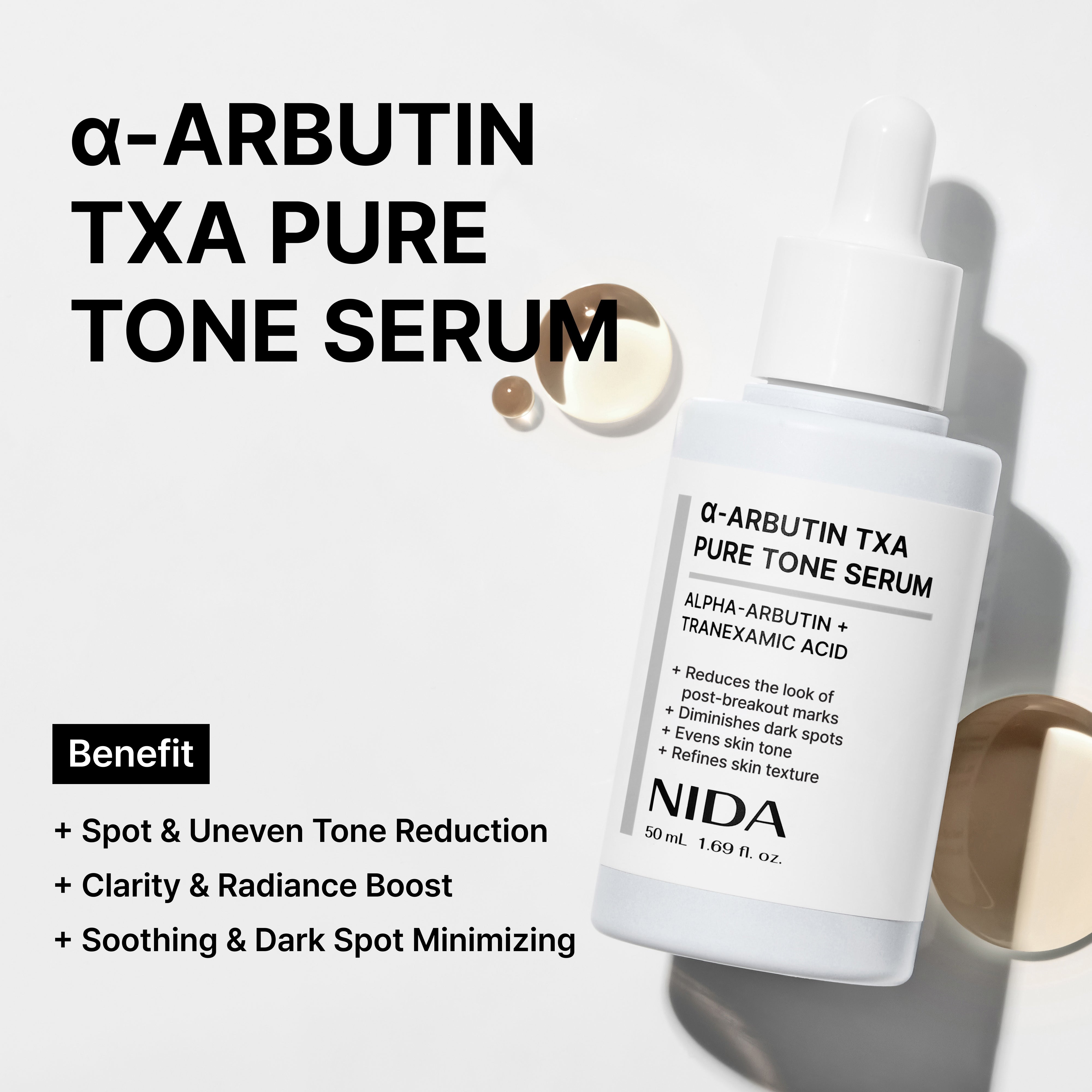 Siero tono puro NIDA α-Arbutina TXA