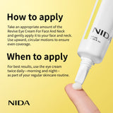 Crema para ojos NIDA Revive para rostro y cuello